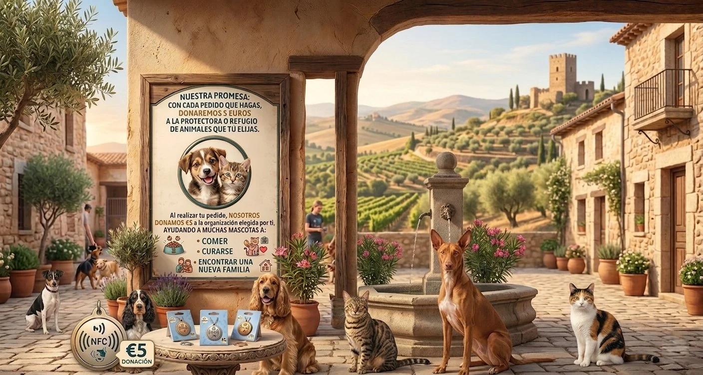 Patio español con mascotas: con cada pedido donamos 5€ a la protectora o refugio de animales que elijas